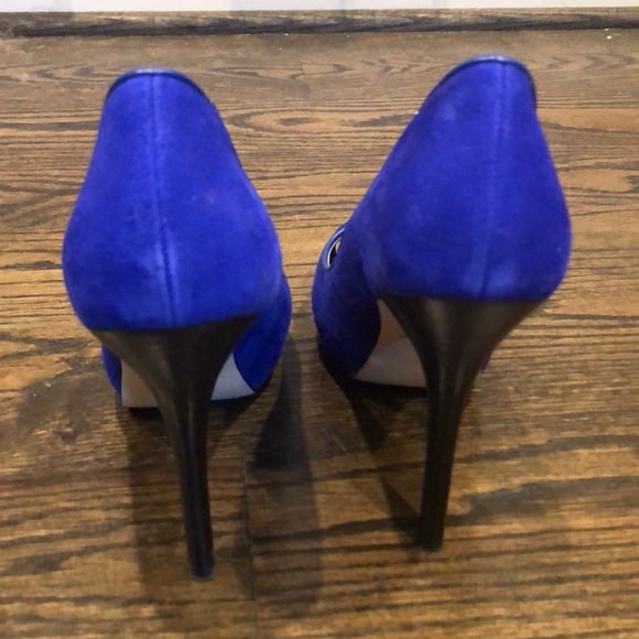 Rsvp blue suede heels - Picture 3 of 3